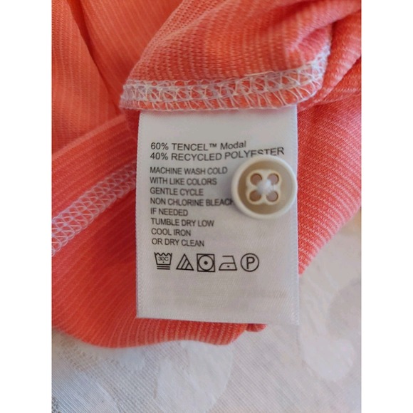 Tommy Bahama Men's Logo Polo Shirt Knit Tencel Blend Melon Size Large - New! - Picture 8 of 11